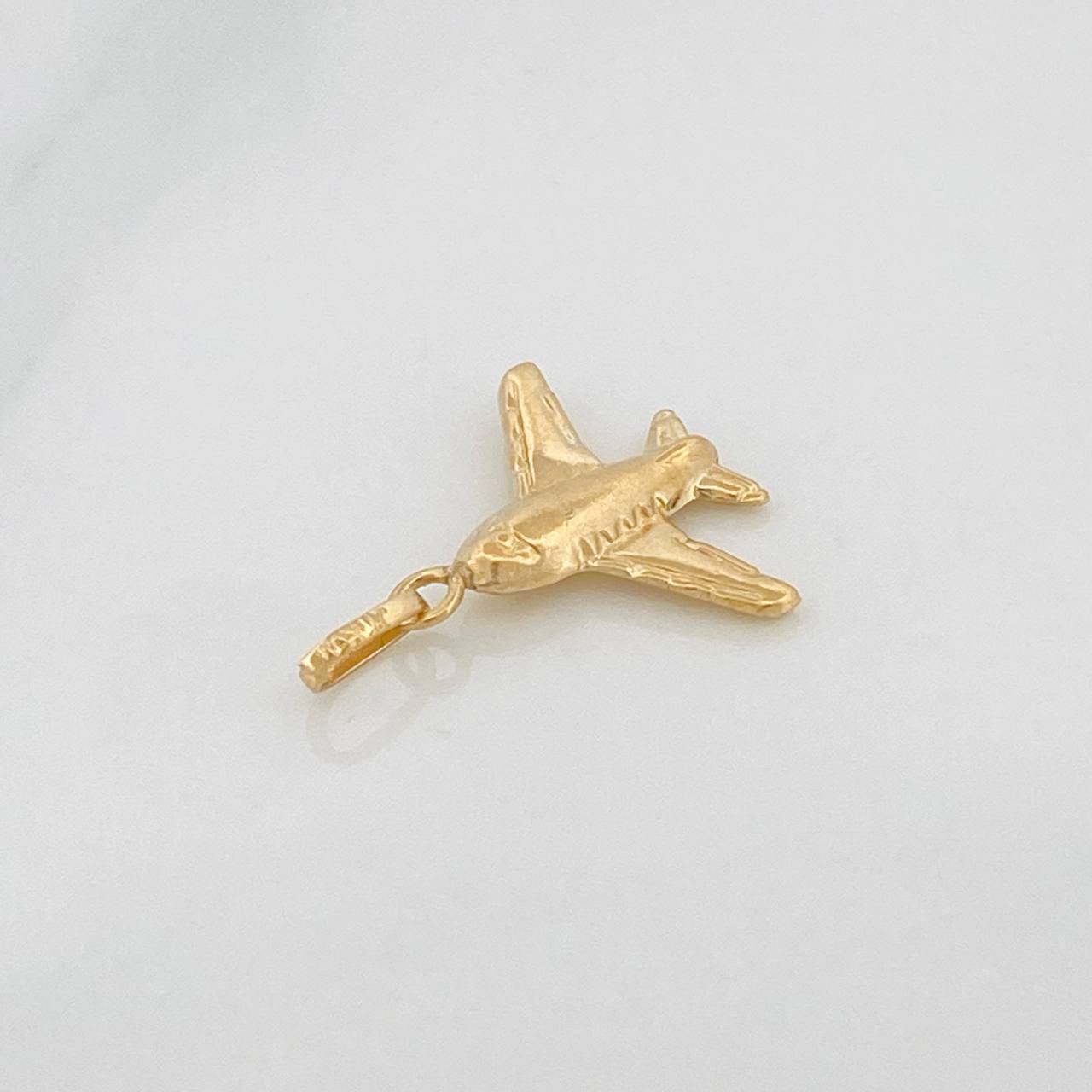 Dije Avion 0.5gr / 1.9cm / Oro Amarillo 18K