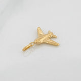 Dije Avion 0.5gr / 1.9cm / Oro Amarillo 18K