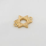 Herraje Estrella De David 0.6gr / 1.5cm / Oro Amarillo 18K