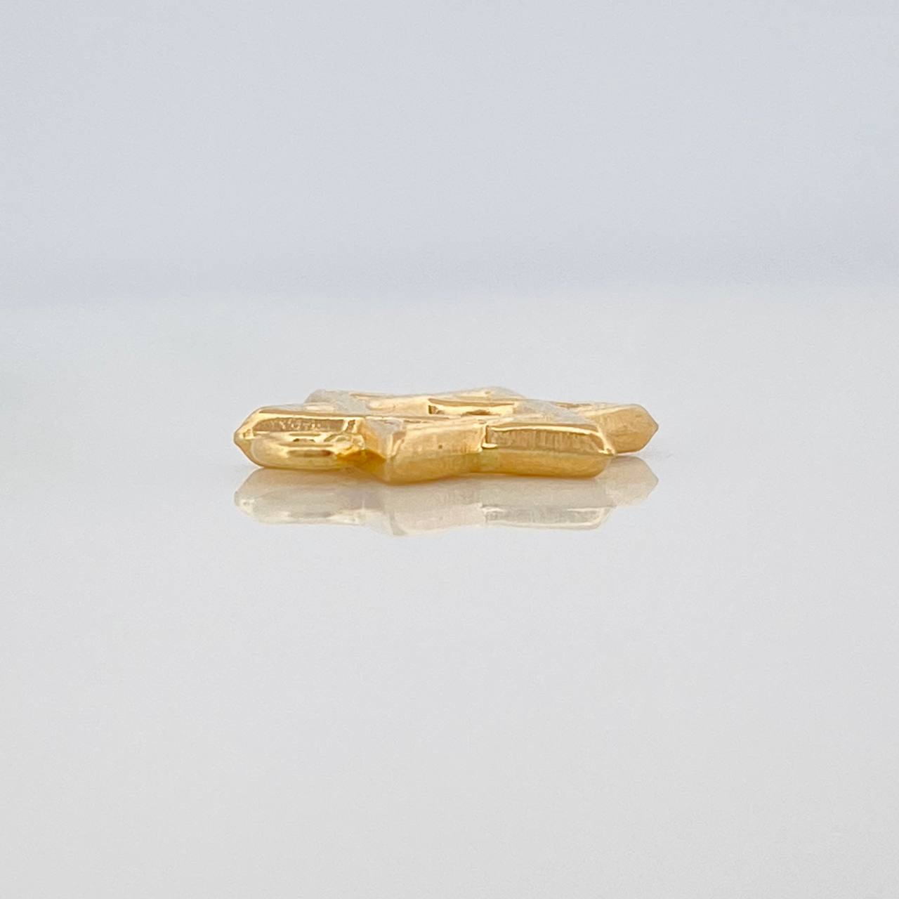 Herraje Estrella De David 0.6gr / 1.5cm / Oro Amarillo 18K