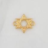 Herraje Estrella De David 0.6gr / 1.5cm / Oro Amarillo 18K
