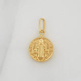 Dije San Benito 0.7gr / 2cm / Oro Amarillo 18K &
