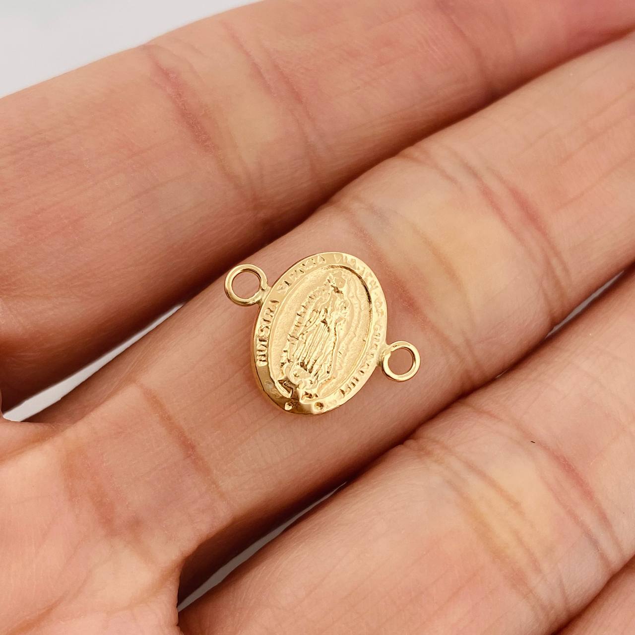 Herraje Virgen De Guadalupe 0.5gr / 1.5cm / Oro Amarillo 18K