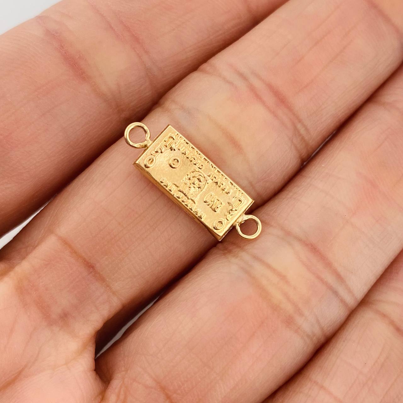 Herraje One Dólar 0.55gr / 2cm / Oro Amarillo 18K