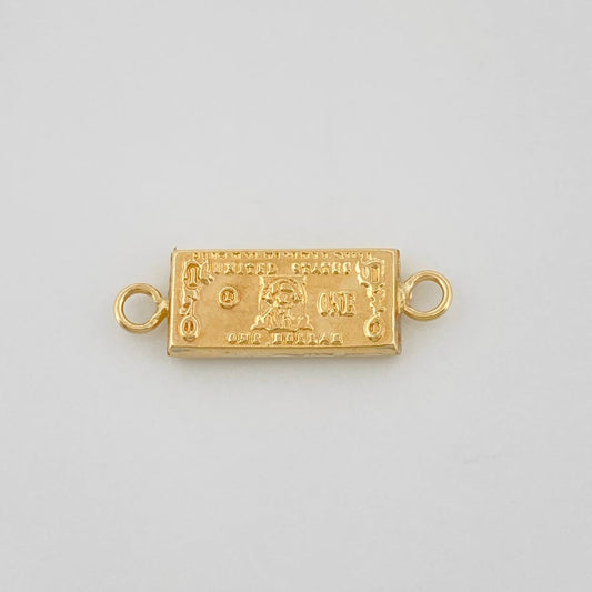 Herraje One Dólar 0.55gr / 2cm / Oro Amarillo 18K