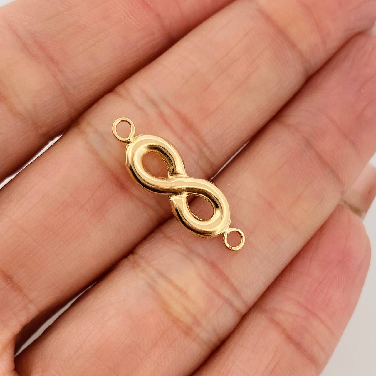 Herraje Infinito 0.65gr / 2.3cm / Oro Amarillo 18K