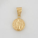 Dije San Benito 0.6gr / 2cm / Oro Amarillo 18K %