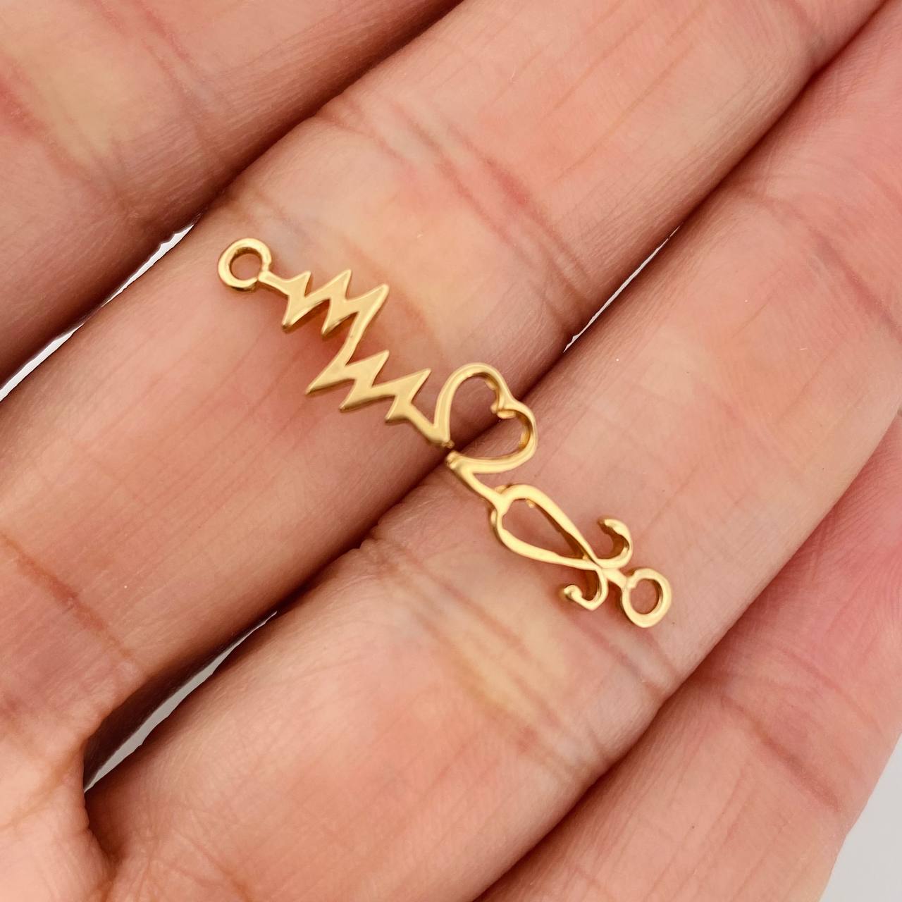 Herraje Linea De Vida 0.8gr / 2.9cm / Oro Amarillo 18K &
