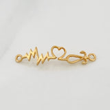 Herraje Linea De Vida 0.8gr / 2.9cm / Oro Amarillo 18K &