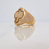 Anillo Cruz Tupida 14.3gr / T11 / Oro Amarillo Nac.Esp. 18K &