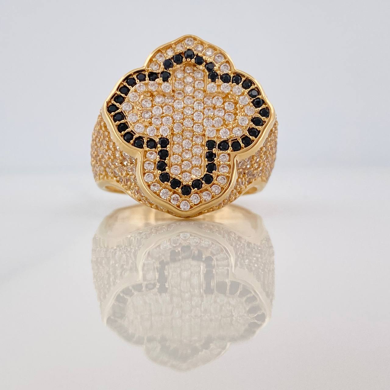 Anillo Cruz Tupida 14.3gr / T11 / Oro Amarillo Nac.Esp. 18K &