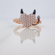 Anillo Corazon Devil 2.65gr / T7 1/4 / Tres Oros 18K &
