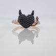 Anillo Corazon Devil 2.45gr / T4 3/4 / Tres Oros 18K %