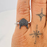 Anillo Corazon Devil 2.45gr / T4 3/4 / Tres Oros 18K %