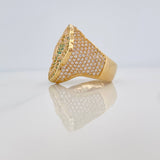 Anillo Cruz Tupida 14.45gr / T9 1/4 / Oro Amarillo Nac.Esp. 18K %