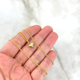 Cadena Lazo 0.95gr / 50cm + Dije Corazon 0.25gr / 1.2cm Oro Amarillo (Oferta) ©