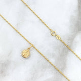 Cadena Lazo 1.15gr / 60cm + Dije Corona RX 0.3gr /1.5cm Oro Amarillo (Oferta)