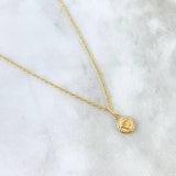 Cadena Lazo 1.15gr / 60cm + Dije Corona RX 0.3gr /1.5cm Oro Amarillo (Oferta)