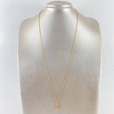 Cadena Lazo 1.15gr / 60cm + Dije Corona RX 0.3gr /1.5cm Oro Amarillo (Oferta)