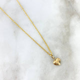 Cadena Lazo 0.95gr / 50cm + Dije Corazon 0.25gr / 1.2cm Oro Amarillo (Oferta) ©