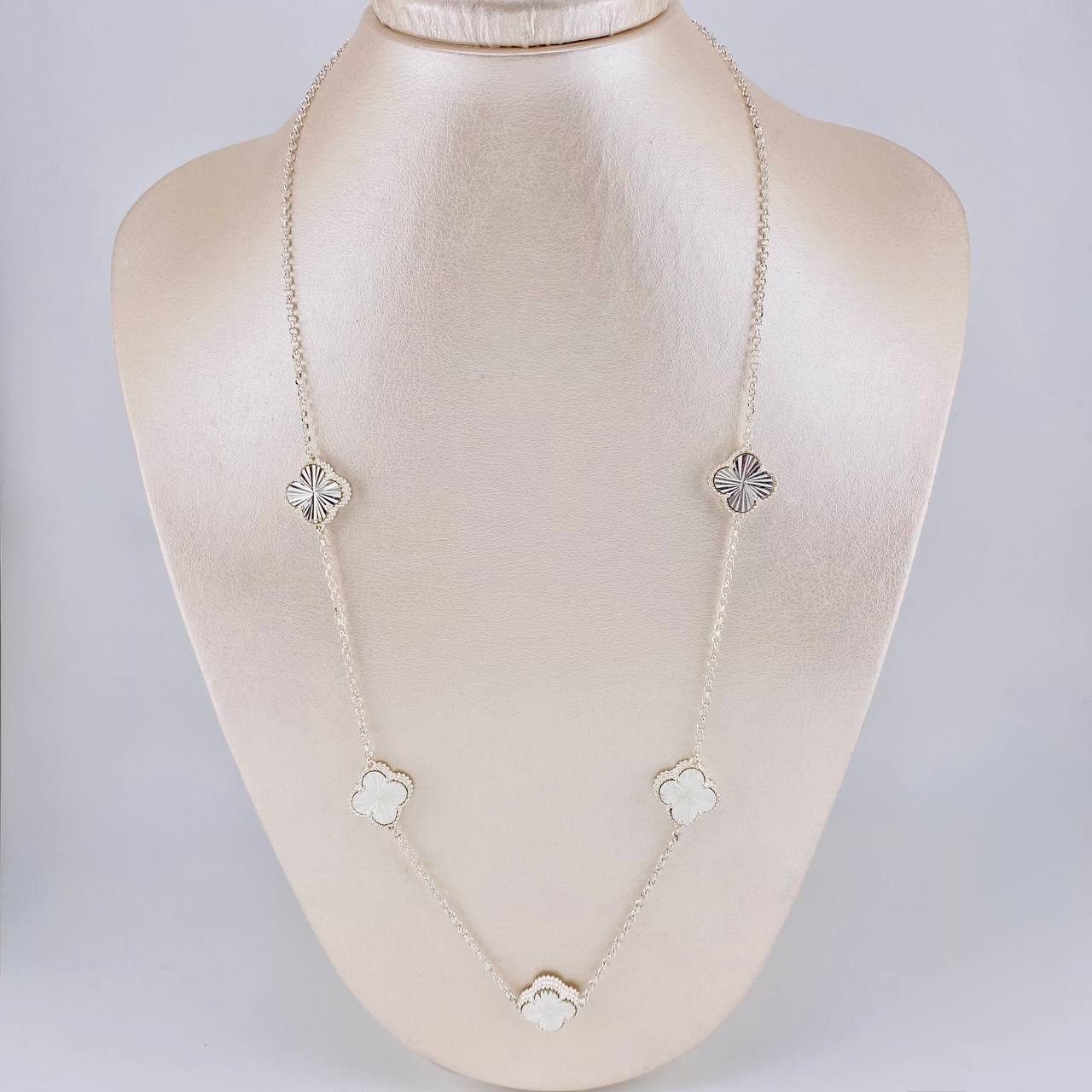 Cadena Rolo Trébol Diamantado 16.25g / 57cm / 1.9mm Plata 925