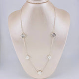 Cadena Rolo Trébol Diamantado 16.25g / 57cm / 1.9mm Plata 925