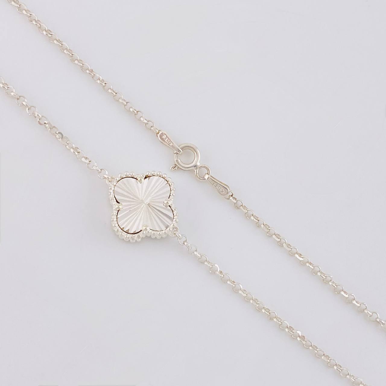 Cadena Rolo Trébol Diamantado 16.25g / 57cm / 1.9mm Plata 925