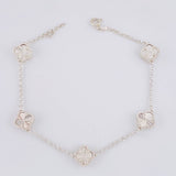 Pulso Rolo Trébol Diamantado 8.1g / 21.5cm / 1.4mm Plata 925