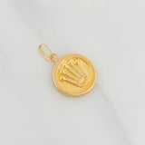 Dije Corona 0.45g / 1.8cm Oro Amarillo 18K