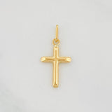 Dije Cruz Puntas Planas 0.35g / 2.2cm Oro Amarillo 18K