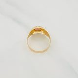 Anillo Sello Cuadrado 1.3g / T5 1/4 Oro Amarillo 18K