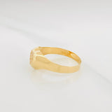 Anillo Sello Corazon 1.4g / T7 Oro Amarillo 18K