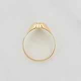 Anillo Sello Corazon 1.4g / T7 Oro Amarillo 18K