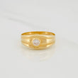 Anillo Sello Circulo 1.55g / T7 3/4 Oro Amarillo 18K