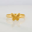 Anillo Mariposa Diamantado 0.75g / T6 3/4 Oro Amarillo 18K