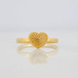 Anillo Corazon Diamantado 0.8g / T7 1/2 Oro Amarillo 18K