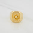 Anillo Sello Brujula 3.15g / T8 3/4 Oro Amarillo 18K