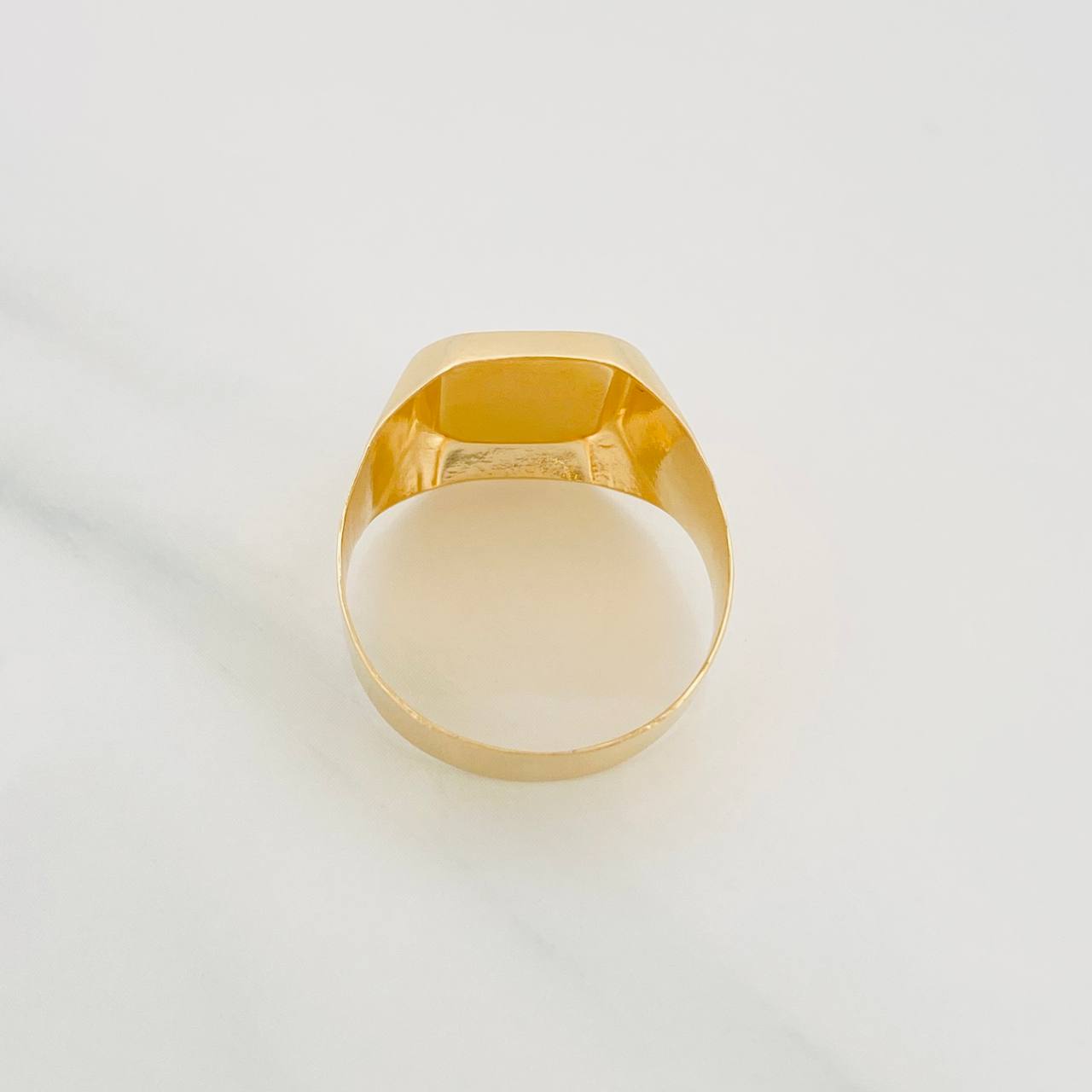 Anillo Sello Brujula 3.15g / T8 3/4 Oro Amarillo 18K