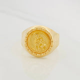Anillo Bordeado Virgen del Carmen 3.8g / T10 Oro Amarillo 18K