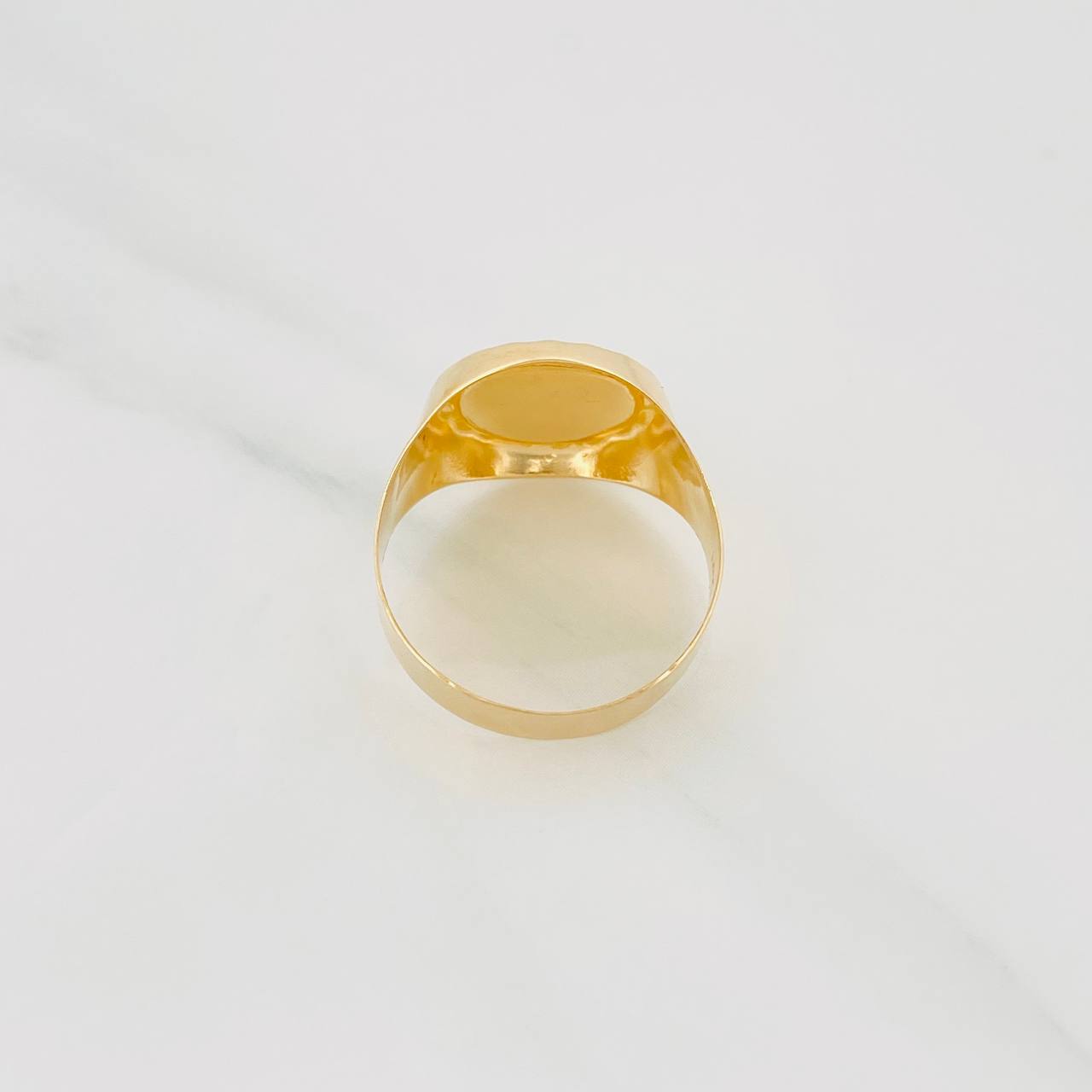 Anillo Bordeado Virgen del Carmen 3.8g / T10 Oro Amarillo 18K