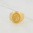 Anillo Sello Jesucristo 4.05g / T11 Oro Amarillo 18K