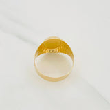 Anillo Sello Jesucristo 4.05g / T11 Oro Amarillo 18K