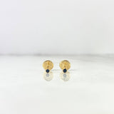 Topos Bisel 0.35gr / Circones Negros Oro Amarillo *