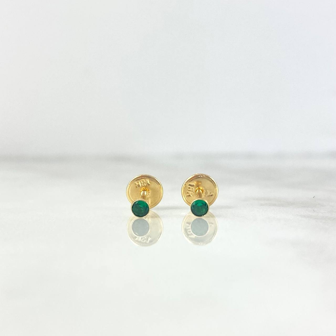 Topos Bisel 0.4gr / Circon Verde Oro Amarillo