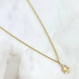 Cadena Lazo 0.95gr / 50cm + Dije Estrella De David 0.2gr / 1.5cm Oro Amarillo (Oferta) ©