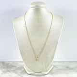 Cadena Lazo 0.95gr / 50cm + Dije Guadalupe 0.25gr / 1.3cm Oro Amarillo (Oferta)