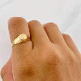 Anillo Sello Corona 1.75g / T8 1/2 Oro Amarillo 18K