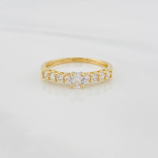 Anillo Solitario Churumbela 1.85g / T7 Oro Amarillo 18K