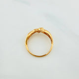 Anillo Silueta Corazón 2.4g / T7 1/4 Oro Amarillo 18K