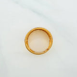 Anillo Malla 5.9g / T7 Dos Oros Amarillo Blanco 18K